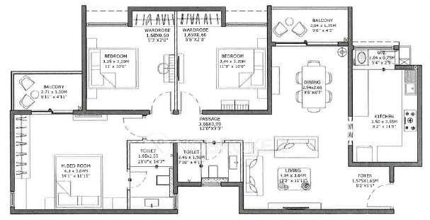3 BHK Flat In Assetz 63 Degree East Tower E, Kodathi Village For Sale  In Kodathi Village