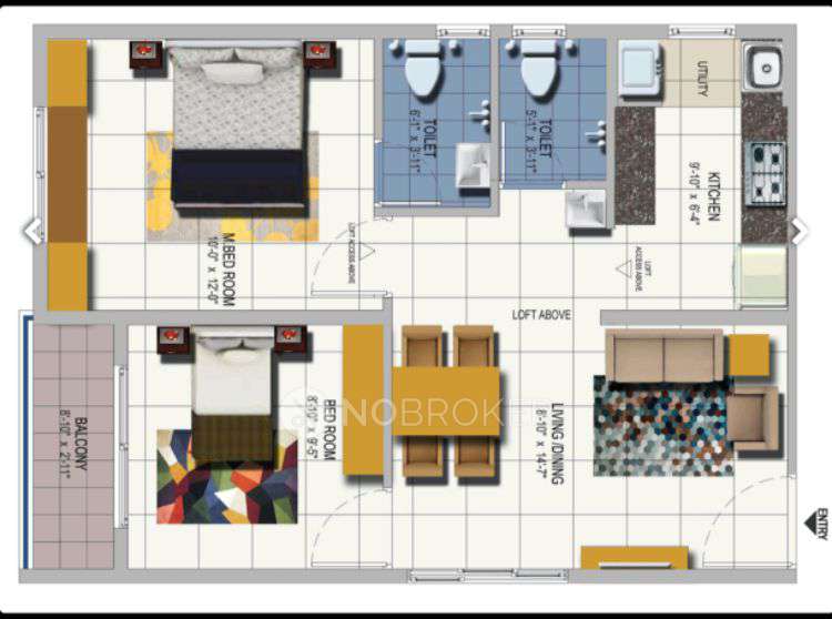 2 BHK Flat In Urbanrise Spring Is In The Air For Sale  In Ameenpur Village