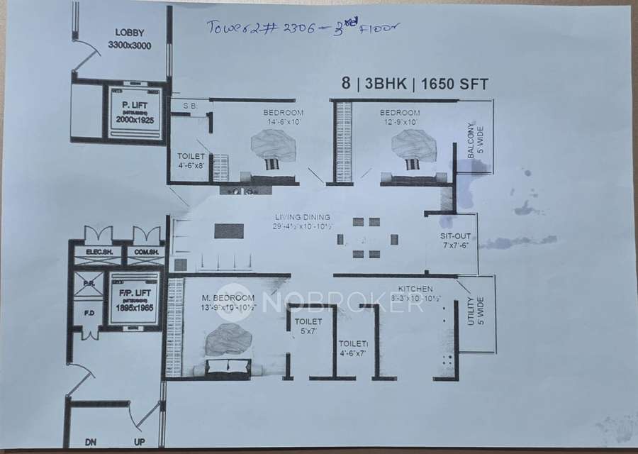 3 BHK Flat In Vasavi Lake City, Hafeezpet For Sale  In Hafeezpet