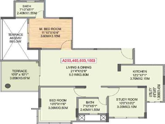 3 BHK Flat In Geras Misty Waters For Sale  In Keshav Nagar