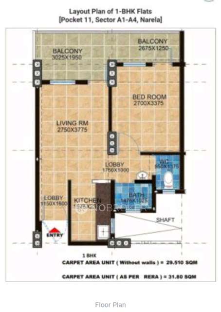 1 BHK Flat In Dda Flats, Narela For Sale In A4, Mata Mansa Devi Rd, Sector A1, Narela, New Delhi, Delhi, 110036, India