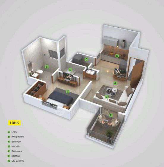 1 BHK Flat In Urbania Mangalam for Rent  In Dudulgaon