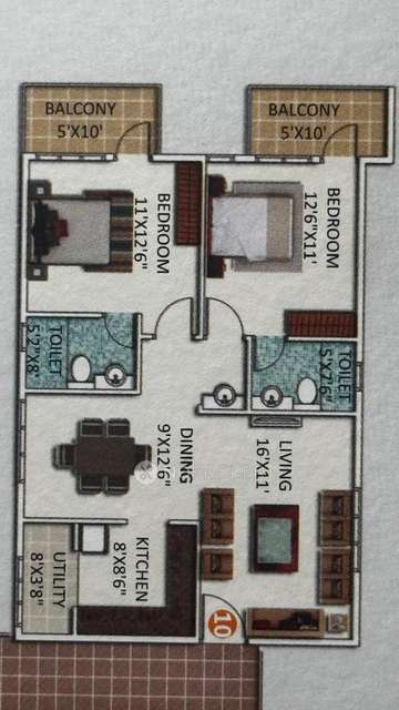 2 BHK Flat In Ssvr Urban Flora For Sale  In Whitefield