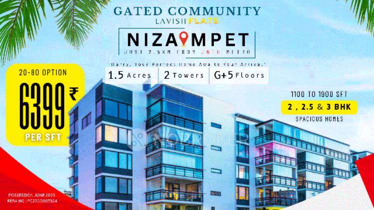 2 BHK Flat In Two Nad Three Bhk Flats For Sale At Kukatpally For Sale  In Kukatpally