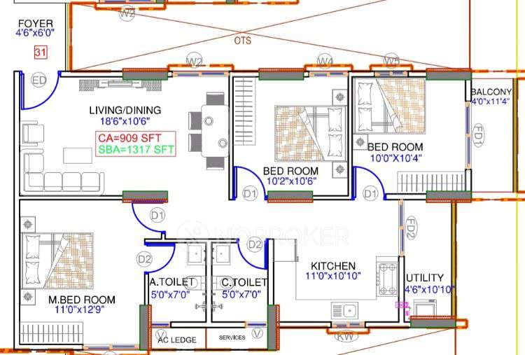3 BHK Flat In Ds Max Sky Shubham For Sale  In K R Puram