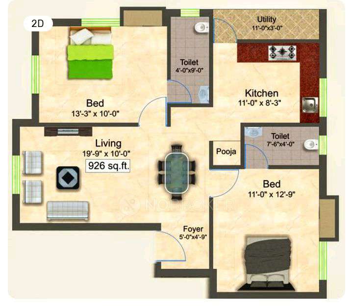 2 BHK Flat In Sri Sai Flats For Sale  In 46g2+fhg, Vivekananda Nagar Main Rd, Ganapathi Nagar, Vivekananda Nagar, Kolathur, Chennai, Tamil Nadu 600099, India