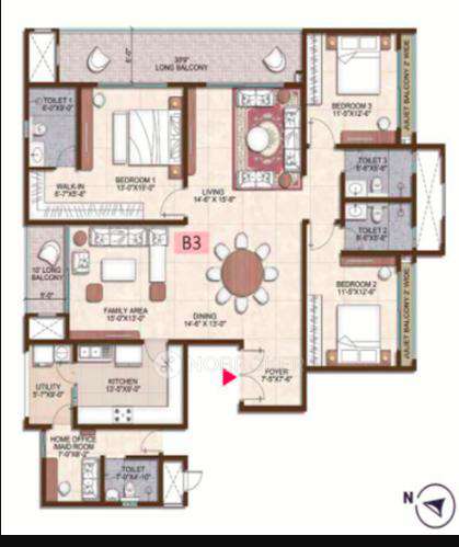 3 BHK Flat In Saga Apartment For Sale  In Aundh