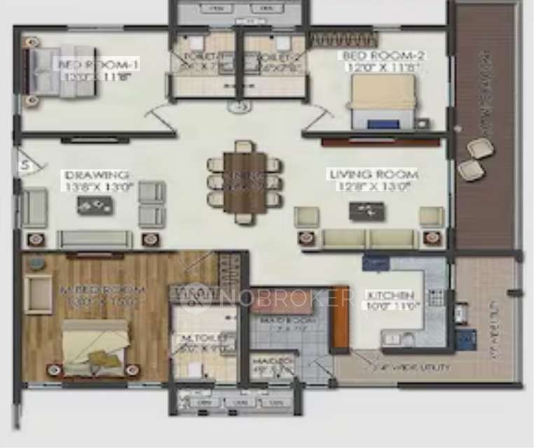 3 BHK Flat In Aparna One For Sale  In Shaikpet