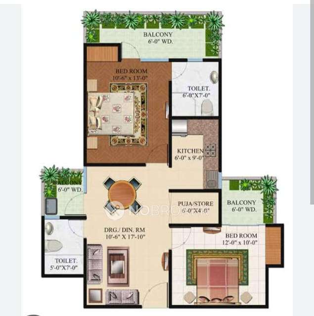 2 BHK Flat In Omkar Royal Nest For Sale  In Tech Zone Iv
