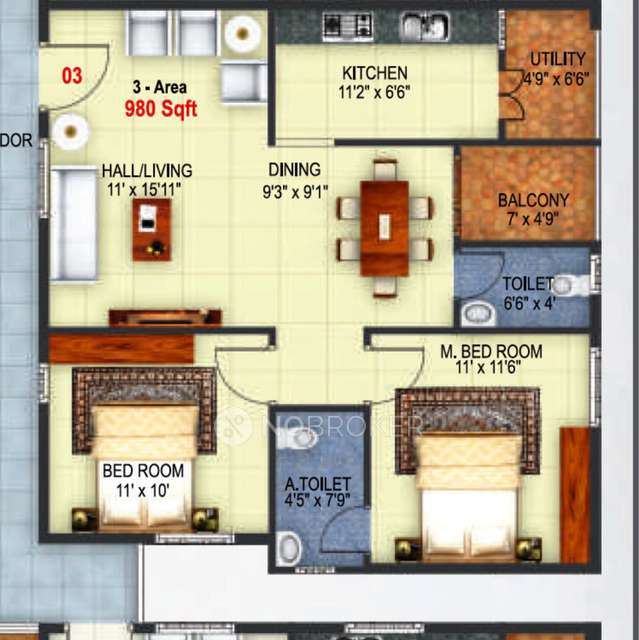 2 BHK Flat In Moories Mill Pond For Sale  In Doddanekundi, Bangalore