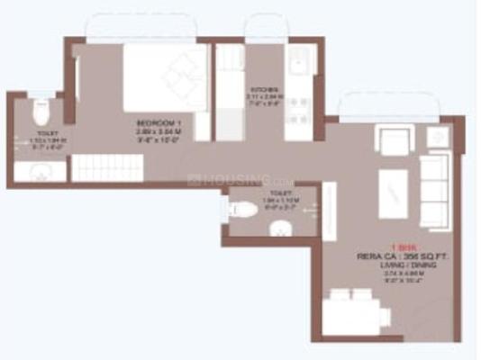 1 BHK Flat In Geetnarayan Om Gn Willows For Sale  In Vikhroli