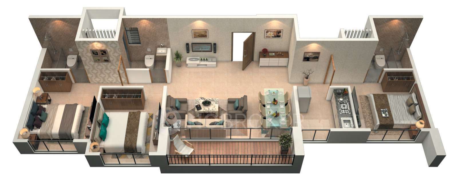 3 BHK Flat In Today Global Belle Vue, Upper Kharghar For Sale  In Today Global Cloud City