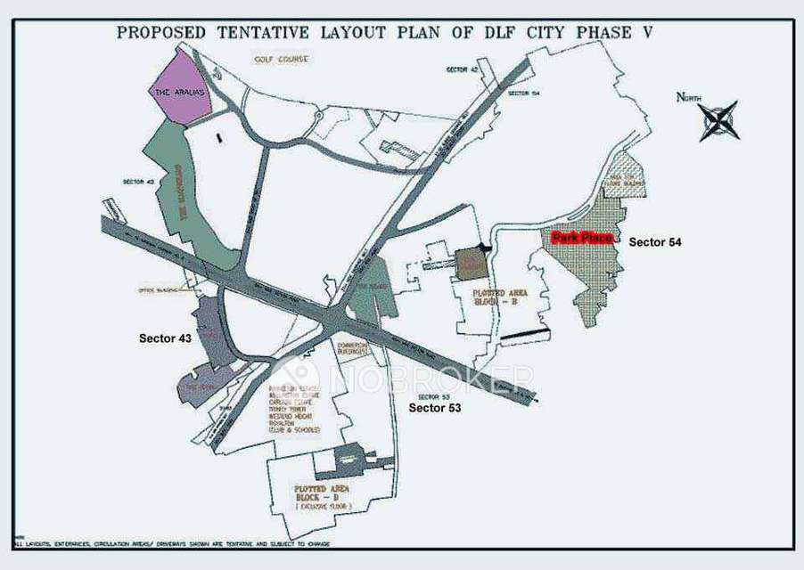 3 BHK Flat In Dlf Park Place - Park Heights For Sale  In Sector 54