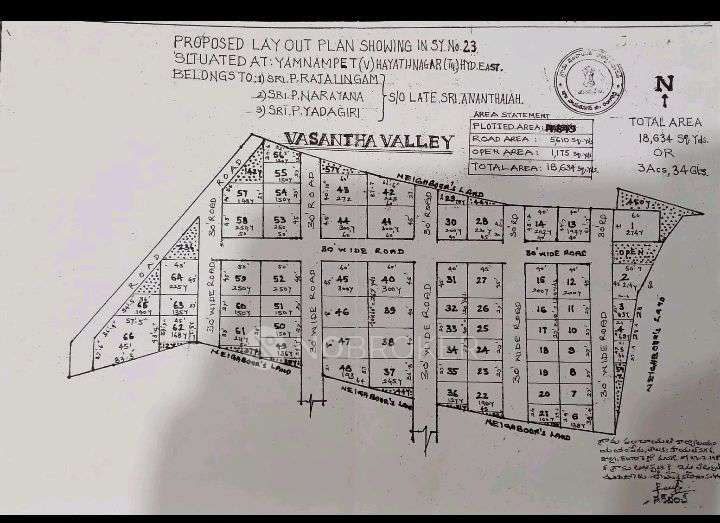 Plot For Sale  In Vasantha Valley  In Secunderabad