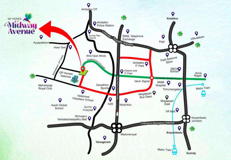 Plot For Sale  In Gp Homes Midway Avenue In Ambattur