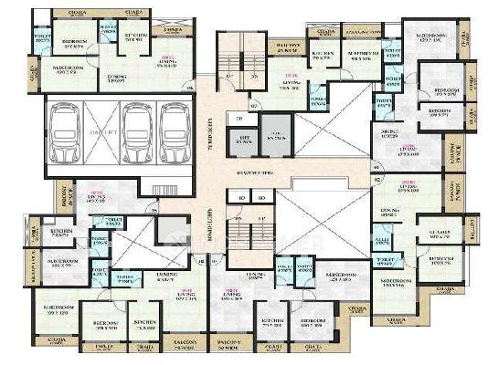 1 BHK Flat In Shreeji Cloud For Sale  In Navi Mumbai