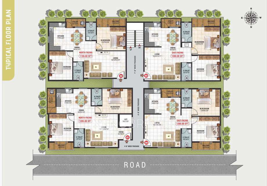 2 BHK Flat In Sri Balaji Navagruha Apartments For Sale  In Sai Enclave Layout