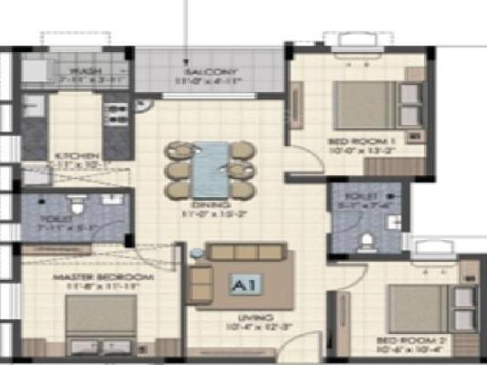 3 BHK Flat In Kochars Neetu Arjun Garden For Sale  In Porur