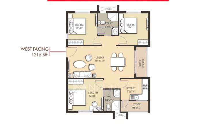 3 BHK Flat In Prajay Megapolis for Rent  In Kukatpally