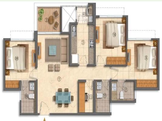 3 BHK Flat In Lodha New Launch Thane For Sale  In Manpada