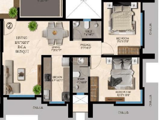 2 BHK Flat In Amrapali Seeron Dyo For Sale  In Malad West