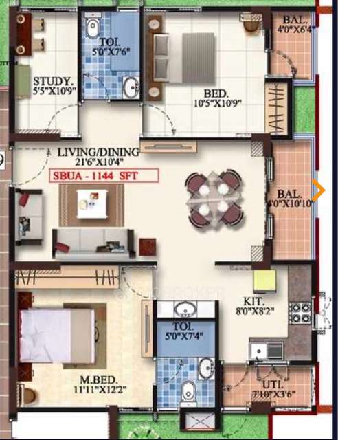 2 BHK Flat In Amrutha Heights, Whitefield For Sale  In Whitefield