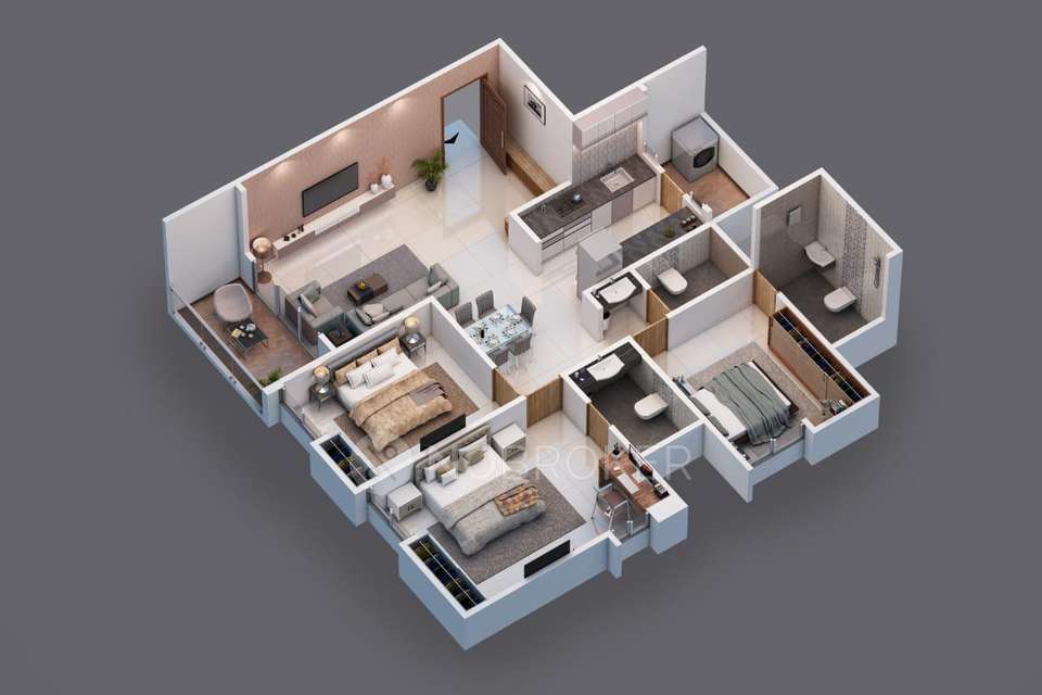 3 BHK Flat In Majestique Towers For Sale  In Kharadi