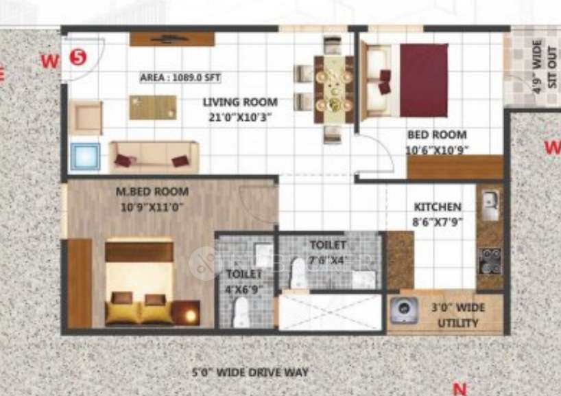 2 BHK Flat In Samrudhi Layout, Samrudhi Layout for Rent  In Elegance Samruddhi