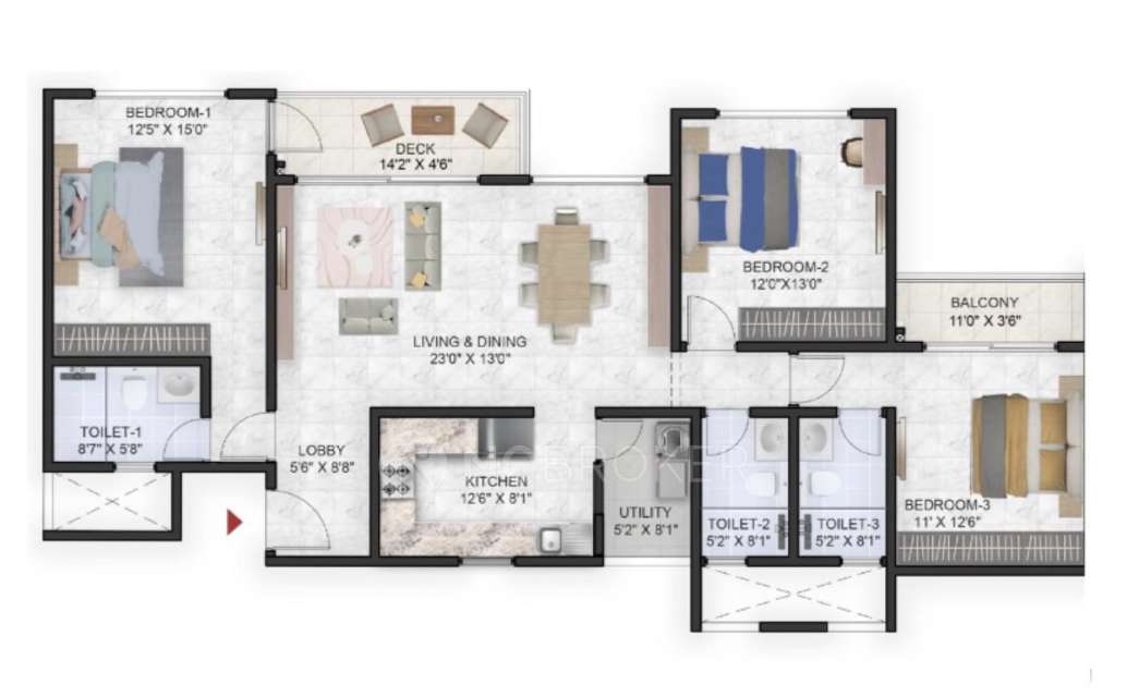 3 BHK Flat In Prestige Park Grove For Sale  In Whitefield