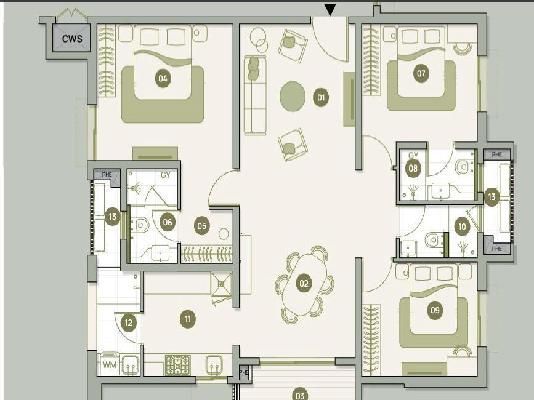 3 BHK Flat In Myscape New Launch Financial District For Sale  In Financial District