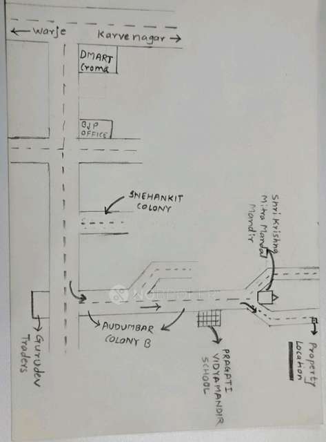 1 RK House for Rent  In 15102, Audumbar Colony - B, Dudhane Nagar, Varkhade, Karvenagar, Pune, Maharashtra 411052, India