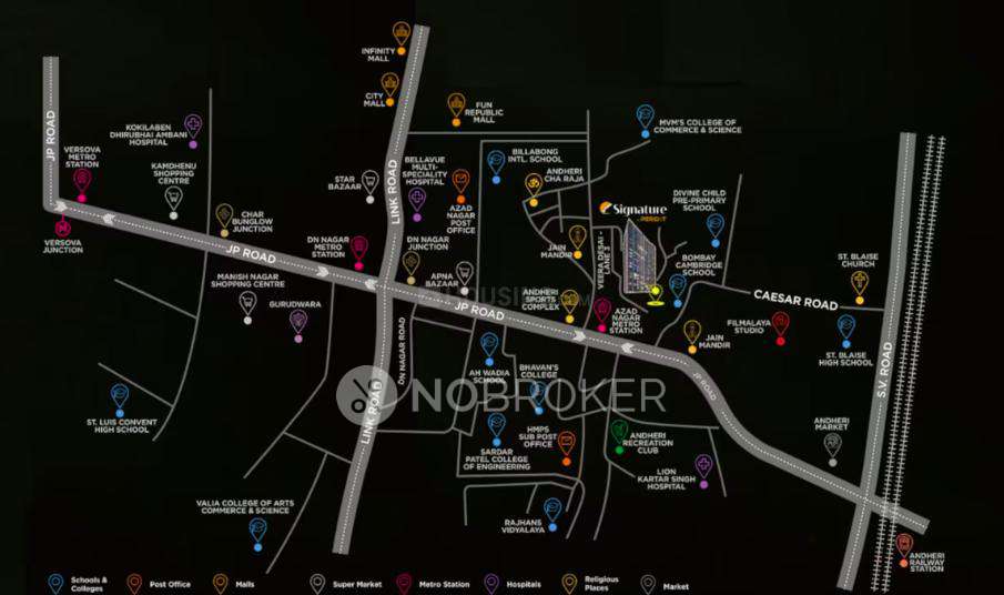 1 BHK Flat In Signature By Peridot For Sale  In Andheri West