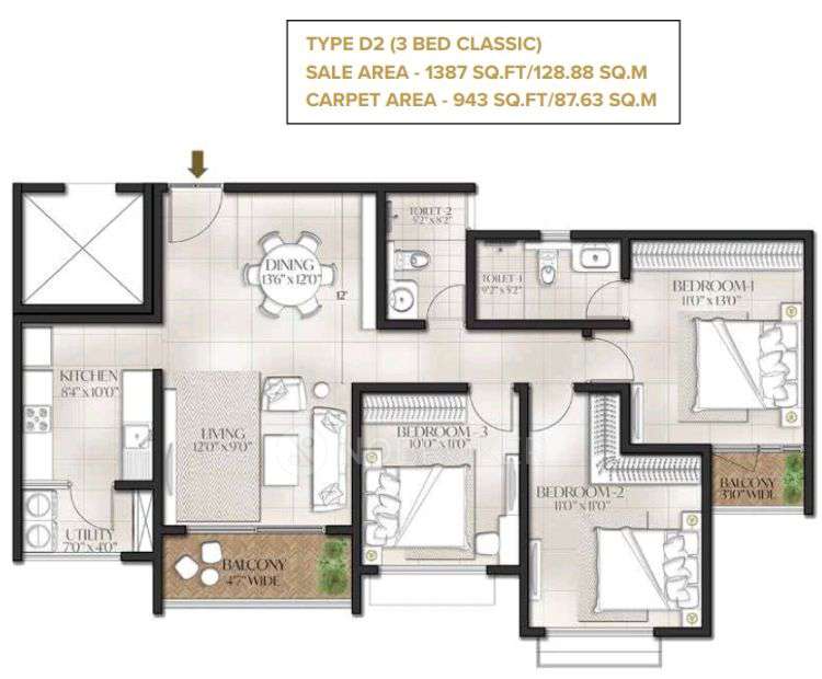 3 BHK Flat In Aston Park At The Prestige City For Sale  In Mr Residency 18, Varthur - Sarjapur Rd, Near Laxmi Hospital, Dommasandra, Bengaluru, Yamare, Karnataka 562125, India