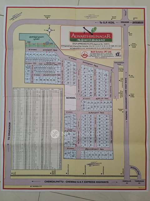 Plot For Sale  In Blb Alwarthirunagar
