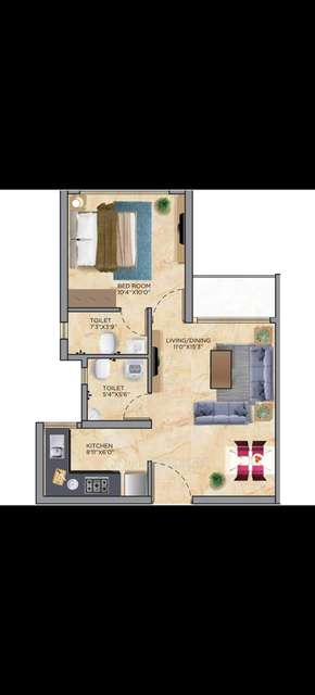 1 BHK Flat In Siddha Sky for Rent  In Wadala