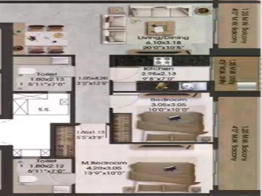 3 BHK Flat In Adani Airica Tower For Sale  In Bhandup West