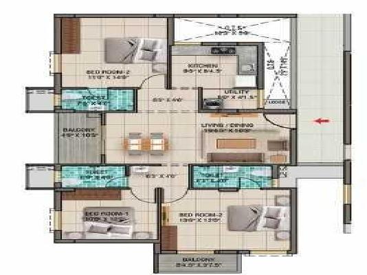 3 BHK Flat In Ruby Horizon For Sale  In Tambaram