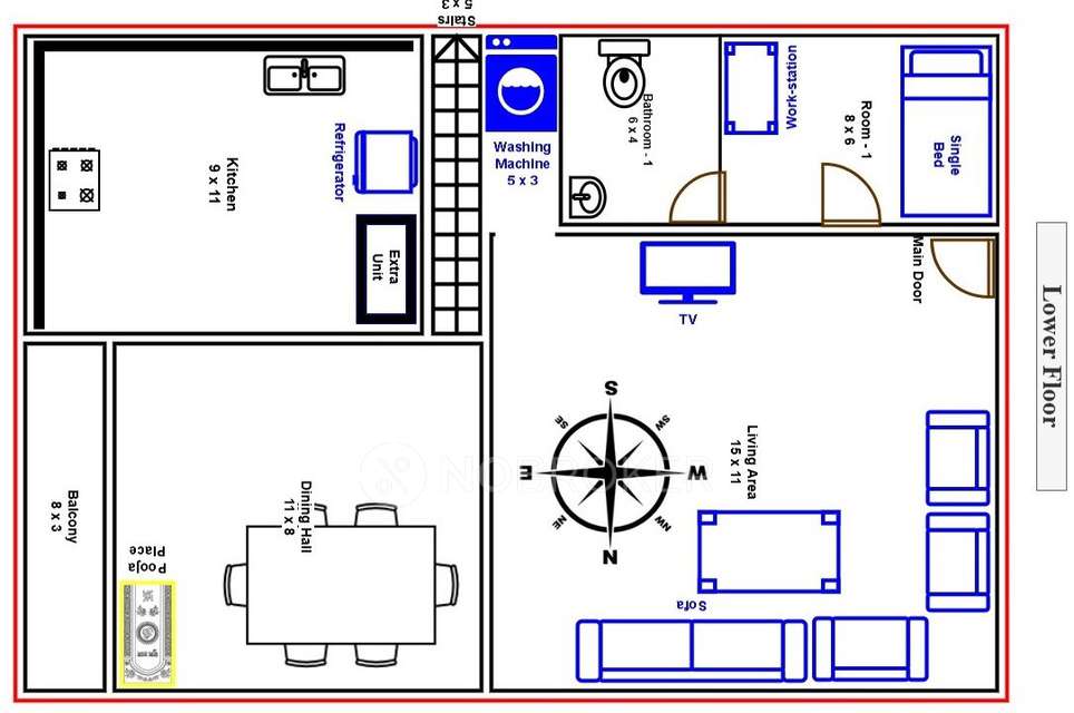 2 BHK Flat In Lotus Krest Phase 1 For Sale  In Brookefield