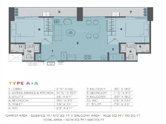 2 BHK Flat In Yashcon Neon For Sale  In Viman Nagar