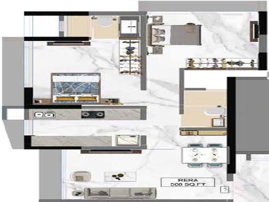 1 BHK Flat In Shivoham Avyukta Vedant For Sale  In Borivali West