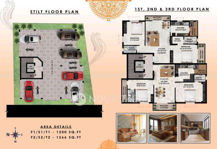 2 BHK Flat In Srt-amrita Builders for Lease  In 8th Street 2nd Cross