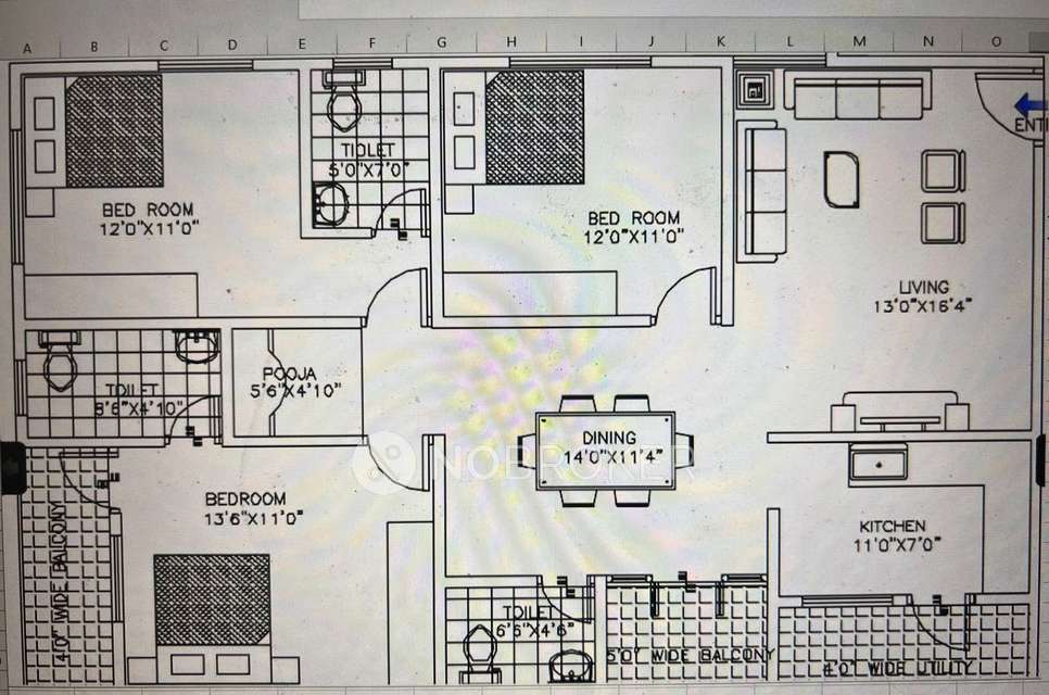3 BHK Flat In Shanders Springdale Close To Itpl  For Sale  In Whitefield