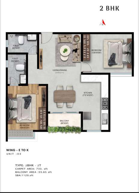 2 BHK Flat In Snn Raj High Gardens For Sale  In Chandapura