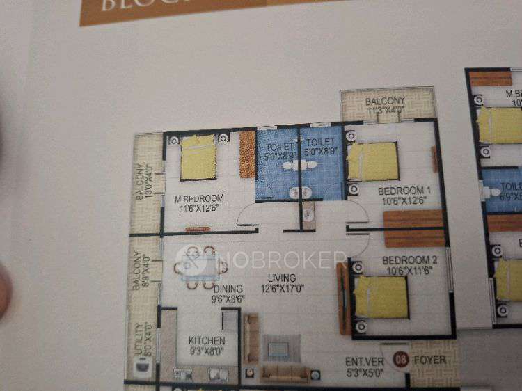 3 BHK Flat In Gr Elysium3 for Rent  In Gr Elysium3 Kr Puram