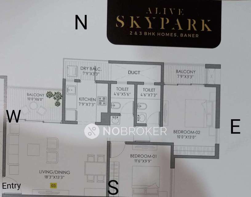 2 BHK Flat In Alive Skypark, Baner For Sale  In Baner