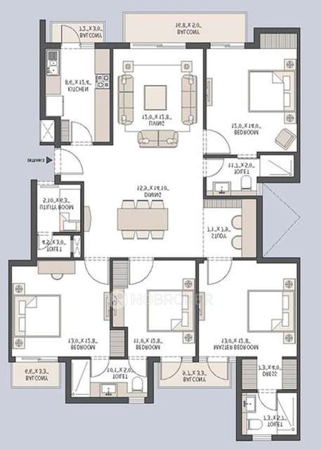 4 BHK Flat In Emaar Palm Hills, Sector 77 For Sale  In Sector 77