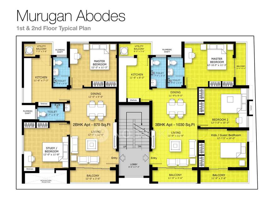 3 BHK Flat In Murugan Abodes for Rent  In Murugan Abodes
