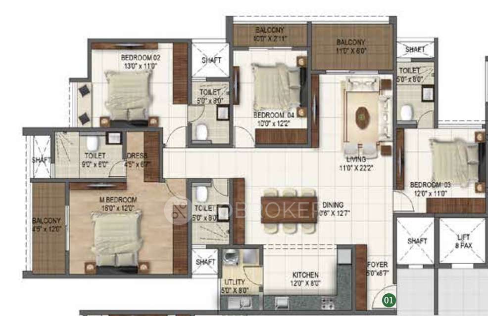 4 BHK Flat In Sumadhura Folium, Whitefield For Sale In Whitefield
