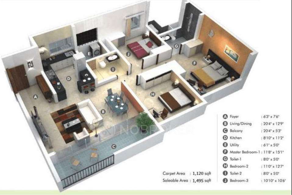 3 BHK Flat In Priceville For Sale  In Princeville