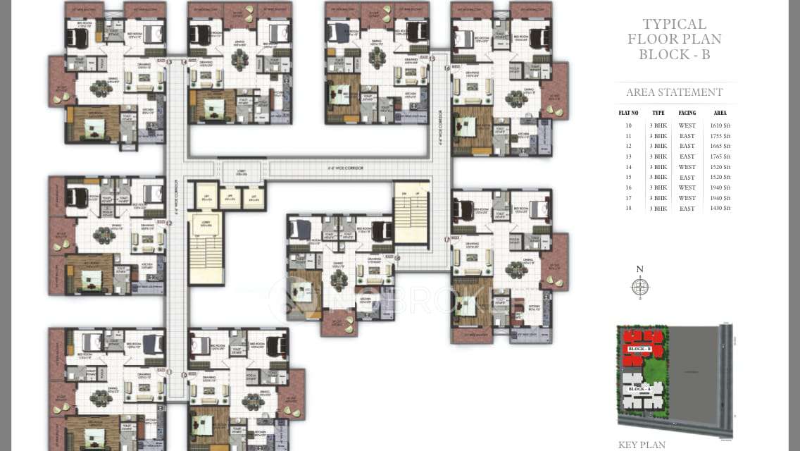 3 BHK Flat In A2a Life Spaces, Balanagar, Hyderabad For Sale  In Balanagar, Hyderabad